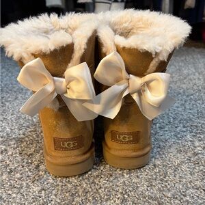 UGG Brown Boots with Cream Accents